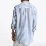 TOMMY HILFIGER [Official Headquarters] [Regular fit] Striped Linen Shirt (T12F1WSH170MT10A5)