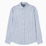 TOMMY HILFIGER [Official Headquarters] [Regular fit] Striped Linen Shirt (T12F1WSH170MT10A5)