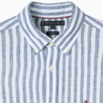TOMMY HILFIGER [Official Headquarters] [Regular fit] Striped Linen Shirt (T12F1WSH170MT10A5)