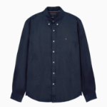 TOMMY HILFIGER [Official Headquarters] [Asian regular fit] Premium Linen Shirt (T12F1WSH150MT2DW5)