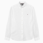 TOMMY HILFIGER [Official Headquarters] [Asian regular fit] Premium Linen Shirt (T12F1WSH150MT2YBR)