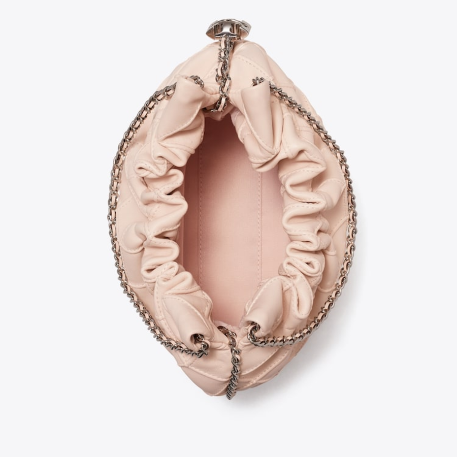 TORY BURCH Fleming Mini Hobo Bag – Cream