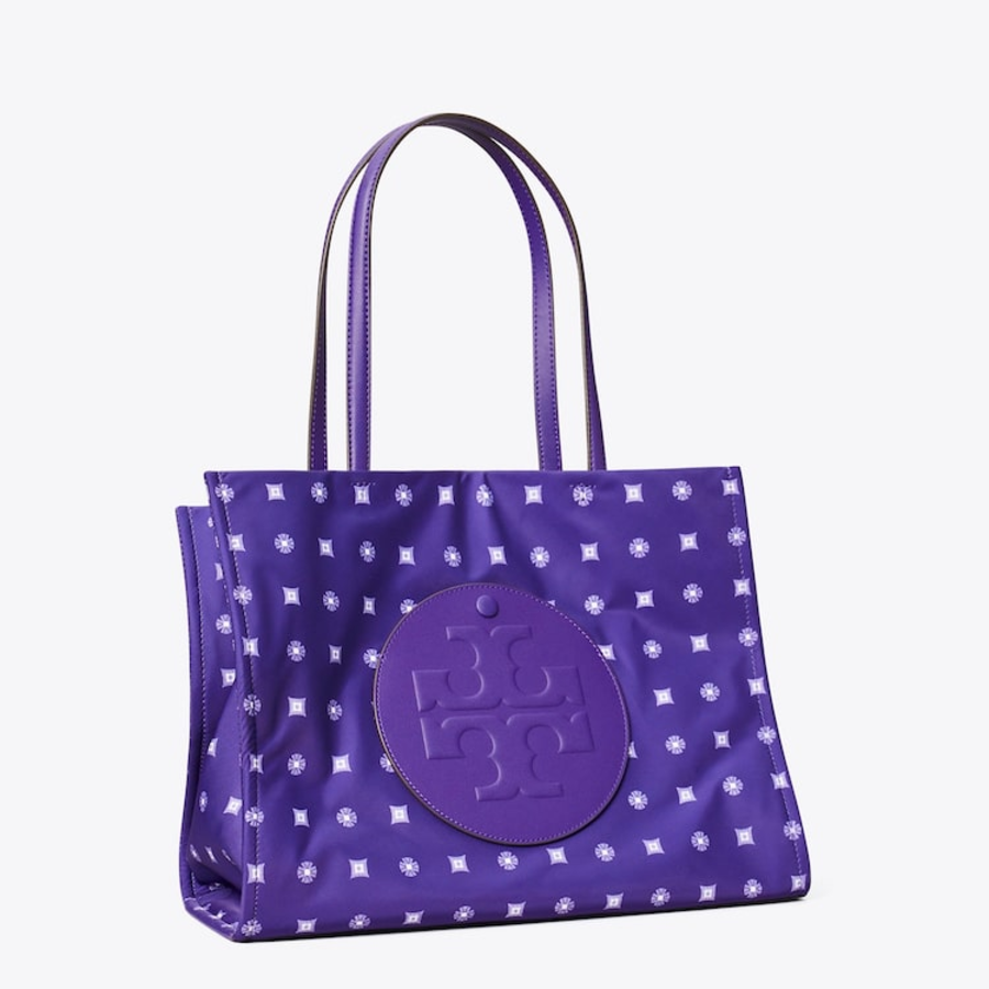 TORY BURCH Ella Printed Small Tote – Blue