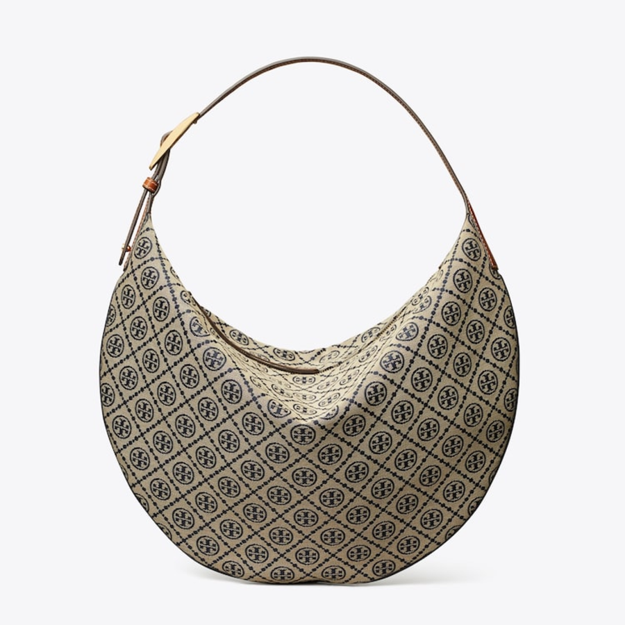 TORY BURCH T Monogram Balloon Bag – Beige