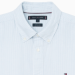 TOMMY HILFIGER [Official Headquarters] [Regular fit] Linen Blended Stripe Short Sleeve Shirt (T12F3WSH130MT10A5)