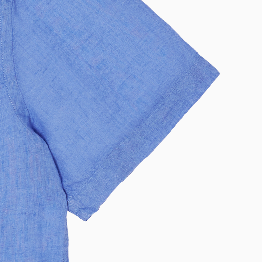 TOMMY HILFIGER [Official Headquarters] [Regular fit] Pigment Dyed Linen Short Sleeve Shirt (T12F3WSH120MT1C30)