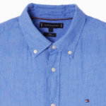 TOMMY HILFIGER [Official Headquarters] [Regular fit] Pigment Dyed Linen Short Sleeve Shirt (T12F3WSH120MT1C30)