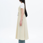 8 seconds 50s Cotton Layered Long Dress — Ivory