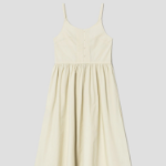 8 seconds 50s Cotton Layered Long Dress — Ivory