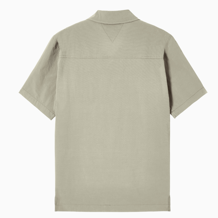 TOMMY HILFIGER [Official Headquarters] [Relax fit] Open Collar Short Sleeve Shirt (T12F1WSH731MLMPLI)