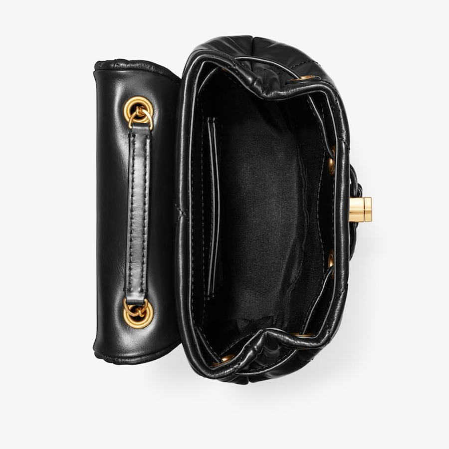 TORY BURCH Kira Diamond Quilt Small Backpack – Black