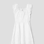 8 seconds Textured Sleeveless Long Dress — White