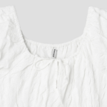 8 seconds Textured Sleeveless Long Dress — White