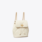TORY BURCH Kira Diamond Quilt Small Backpack – White