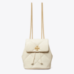 TORY BURCH Kira Diamond Quilt Small Backpack – White