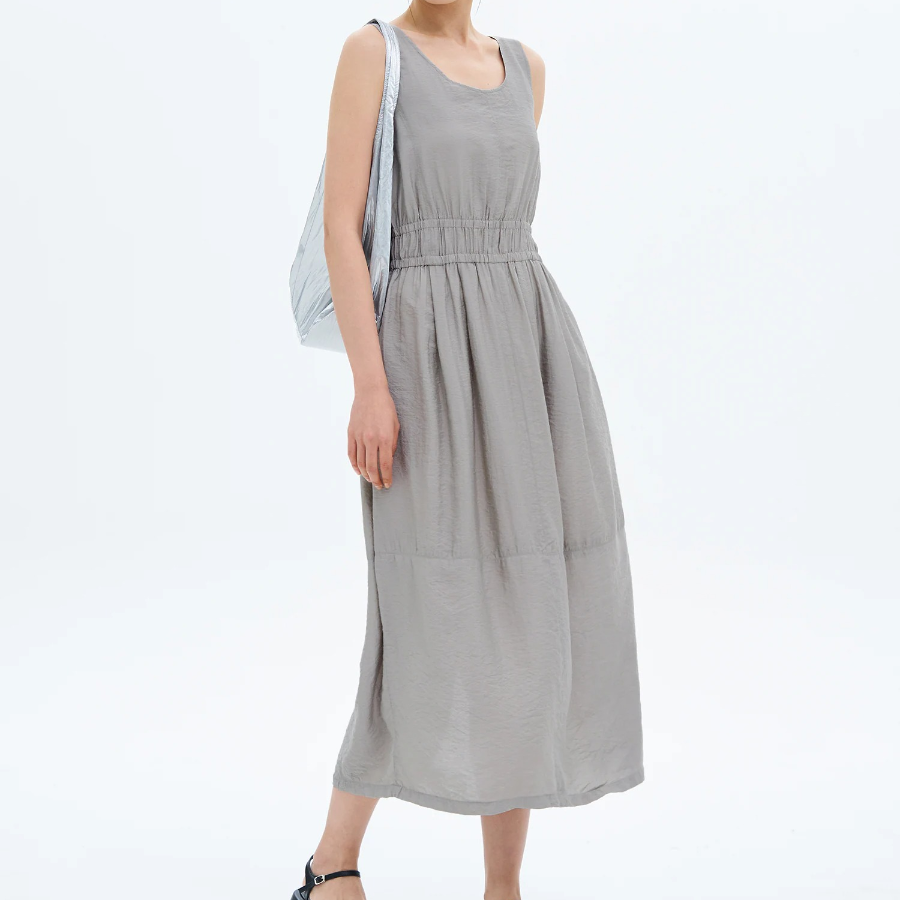 8 seconds Sleeveless Dress — Light Gray