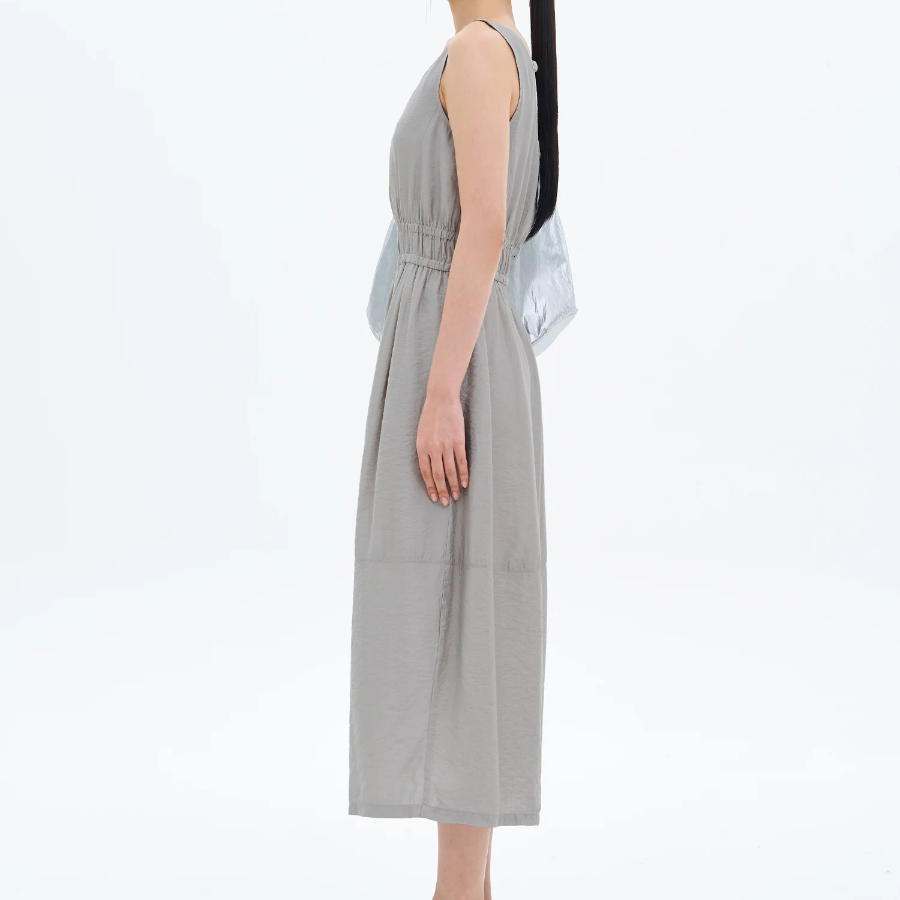 8 seconds Sleeveless Dress — Light Gray