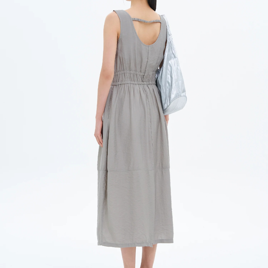 8 seconds Sleeveless Dress — Light Gray