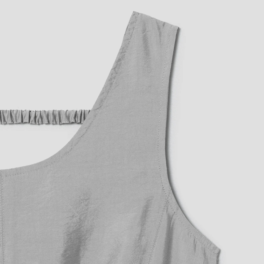 8 seconds Sleeveless Dress — Light Gray