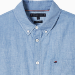 TOMMY HILFIGER [Official Headquarters] [Regular fit] Denim Pocket Short Sleeve Shirt (T12F1WSH711MLMC1O)