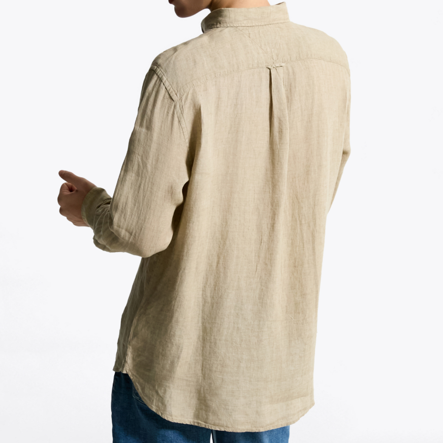TOMMY HILFIGER [Official Headquarters] [Regular fit] Pigment Dyed Linen Shirt (T12F1WSH160MT1RBT)