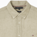 TOMMY HILFIGER [Official Headquarters] [Regular fit] Pigment Dyed Linen Shirt (T12F1WSH160MT1RBT)