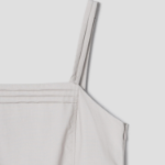 8 seconds Cotton Peach Layered Dress — Light Gray