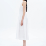8 seconds Sleeveless Long Dress — White