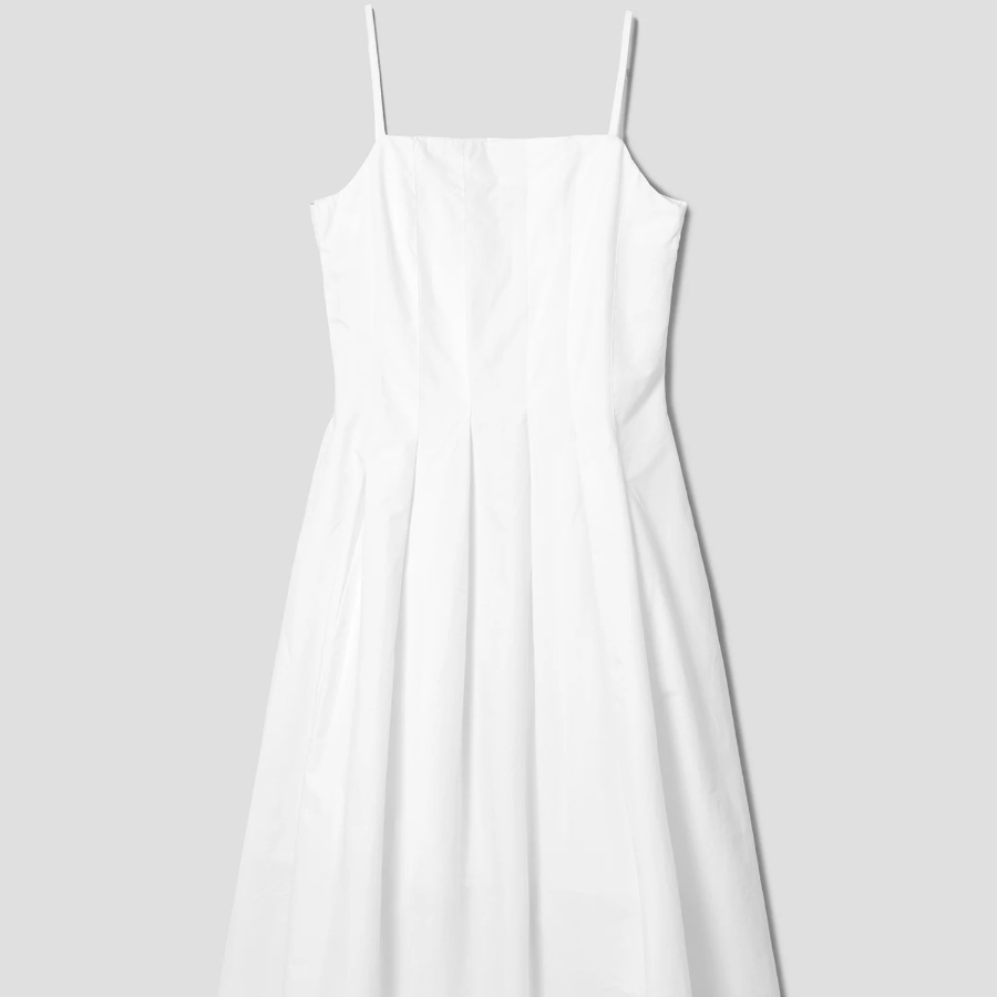 8 seconds Sleeveless Long Dress — White