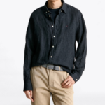 TOMMY HILFIGER [Official Headquarters] [Regular fit] Pigment Dyed Linen Shirt (T12F1WSH160MT1BDS)