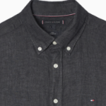 TOMMY HILFIGER [Official Headquarters] [Regular fit] Pigment Dyed Linen Shirt (T12F1WSH160MT1BDS)