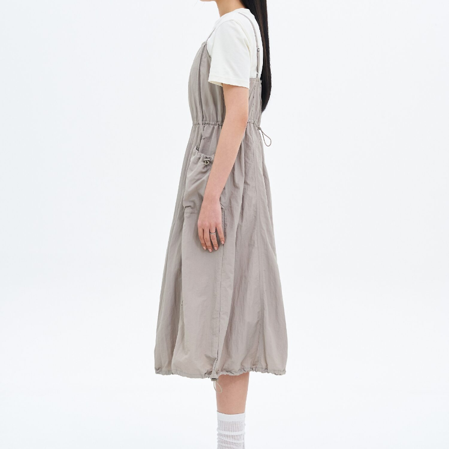 8 seconds Nylon Cargo Dress — Beige