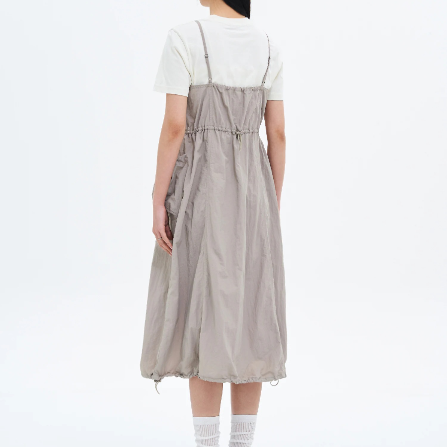 8 seconds Nylon Cargo Dress — Beige