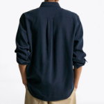 TOMMY HILFIGER [Official Headquarters] Linen Blend Button-Down Shirt