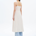 8 seconds Linen Sleeveless Dress — Beige