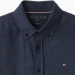 TOMMY HILFIGER [Official Headquarters] Linen Blend Button-Down Shirt