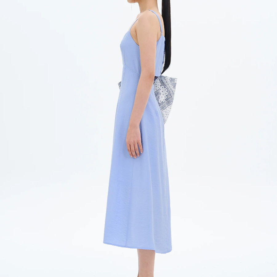 8 seconds Tie Strap Sleeveless Dress — Sky Blue
