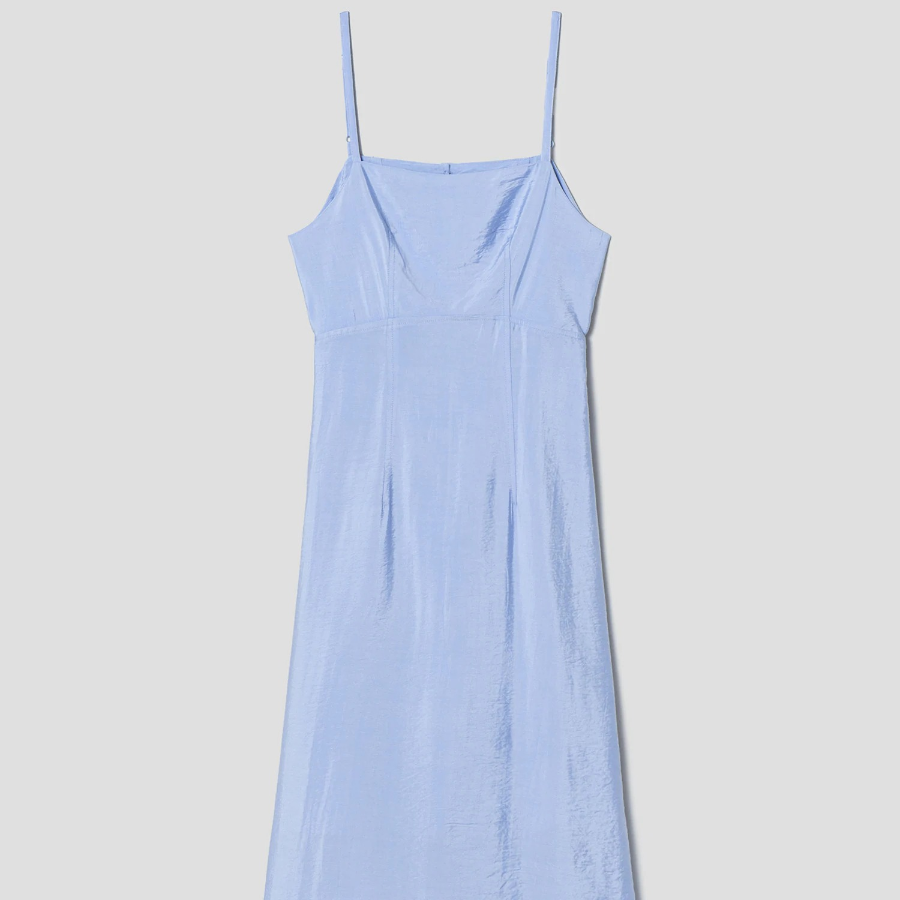 8 seconds Tie Strap Sleeveless Dress — Sky Blue