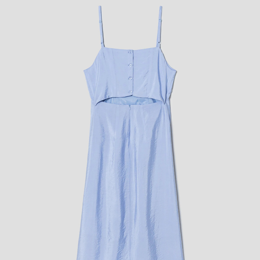 8 seconds Tie Strap Sleeveless Dress — Sky Blue