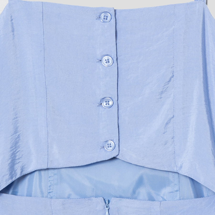 8 seconds Tie Strap Sleeveless Dress — Sky Blue