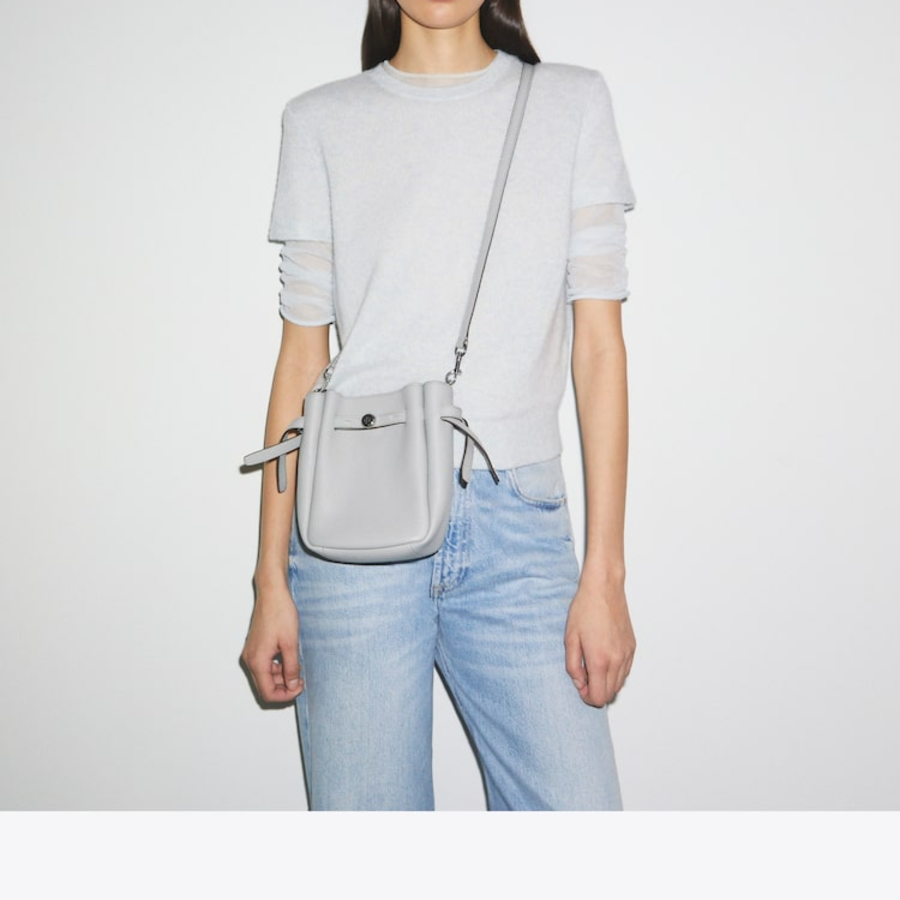 TORY BURCH Romy Small Crossbody – Grey