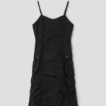 8 seconds Puckering Long Dress — Black