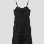 8 seconds Puckering Long Dress — Black
