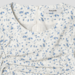 8 seconds Printed Short Sleeve Dress — Ivory