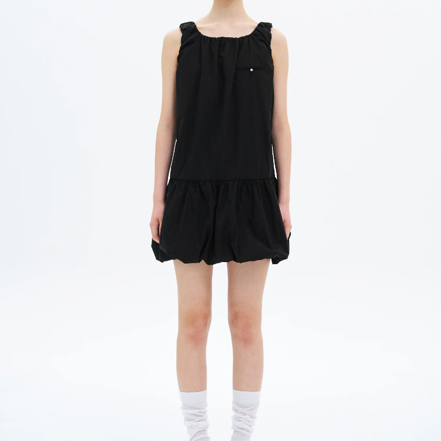 8 seconds Balloon Mini Dress — Black