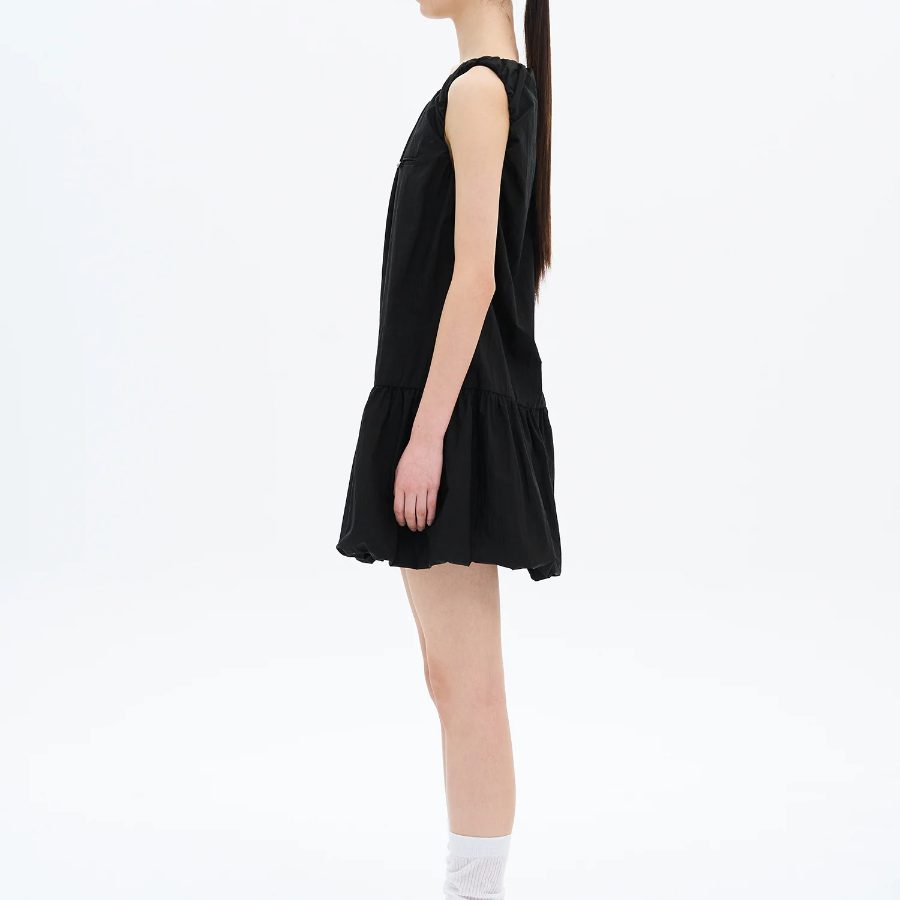 8 seconds Balloon Mini Dress — Black