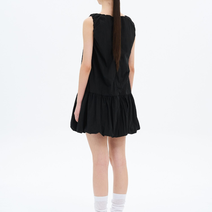8 seconds Balloon Mini Dress — Black