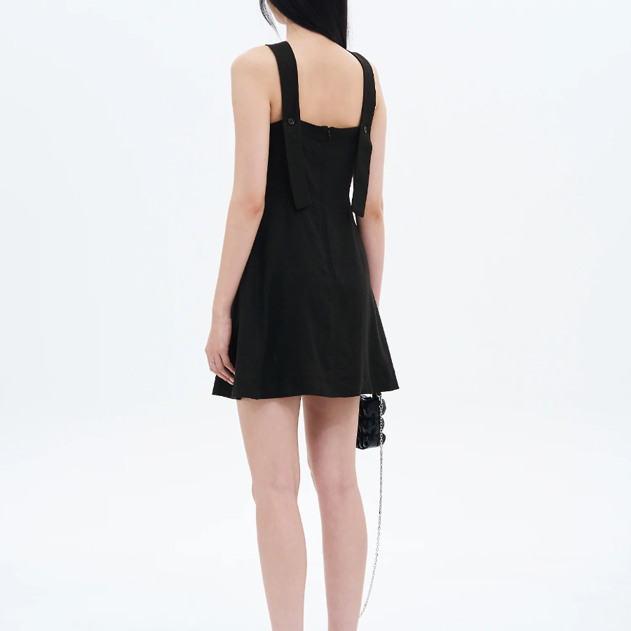 8 seconds Sleeveless Mini Dress — Black