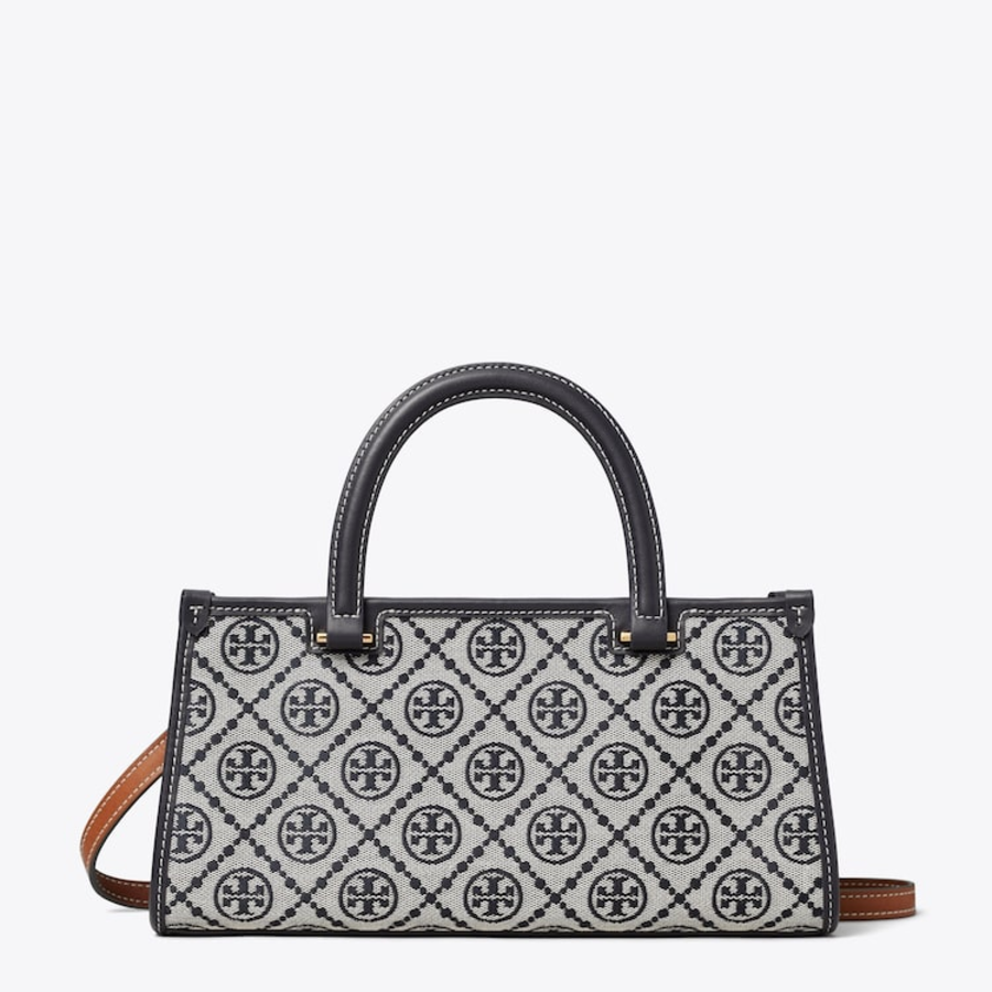 TORY BURCH T Monogram East-West Tote – Navy