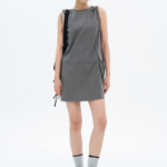 8 seconds Ribbon Mini Dress — Ash